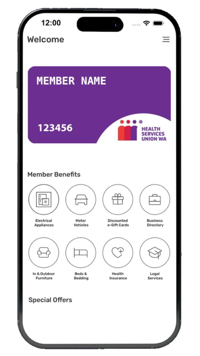 A smartphone displaying the ShopRite App and digital Membership Card