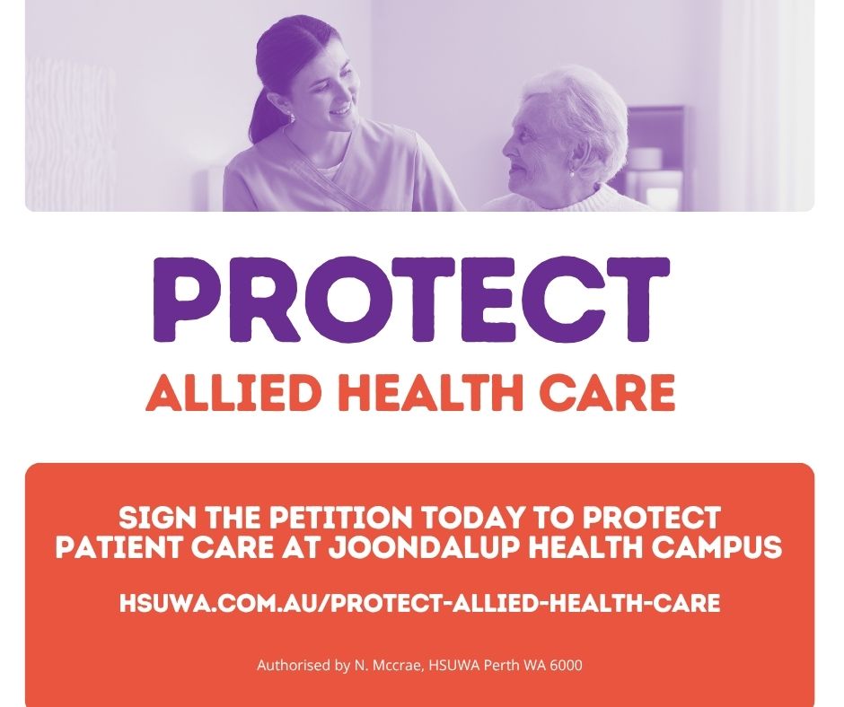 Protect Allied Health Care campaign image